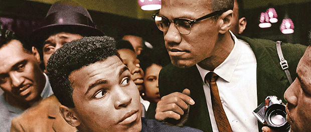 Malcolm X-Muhammad Ali-Farbe-Foto-USA