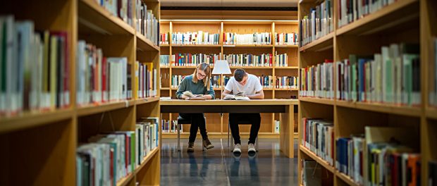 Bildung-klassische fächer-Erziehung-Freiheit-Bibliothek-Studenten-Lernen-Studieren