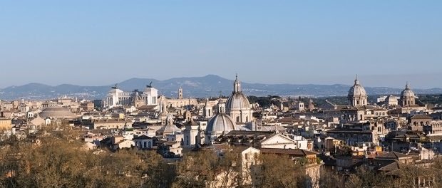Panoramic View of the City of Rome