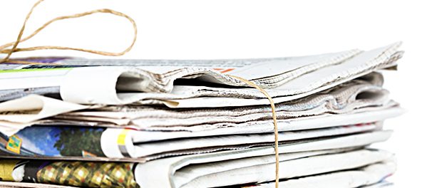 Pile of newspapers