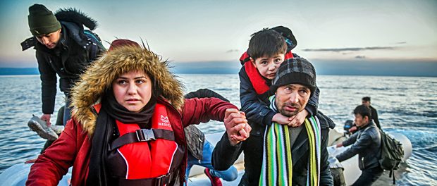 Griechenland-Türkei-Lesbos-Flüchtlinge-Kinder-Meer-Schlauchboot-Drama