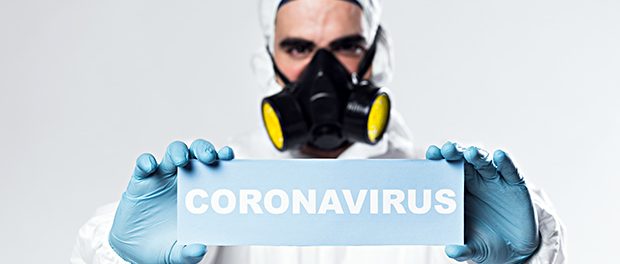 Corona Virus-Schutzanzug-Atemmaske-Schild