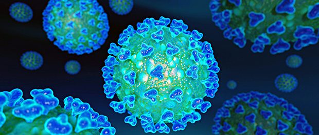 Corona-Virus-Grafik-Mikroskop