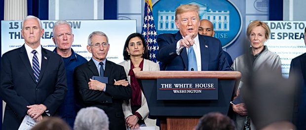 Corona-Trump-White House-Pressekonferenz