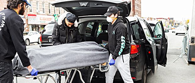 Corona-New York-Muslime-Bestattung-Leichnam-Leichenwagen