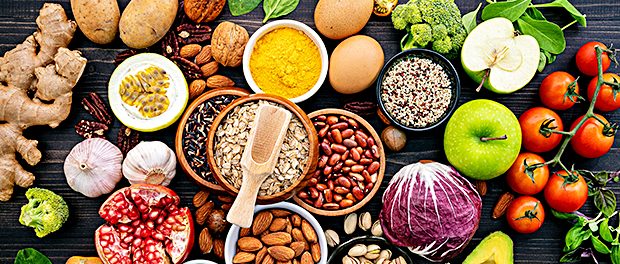 Ingredients for the healthy foods selection. The concept of heal