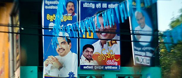 Sri Lanka-Wahlen-Plakate-2016
