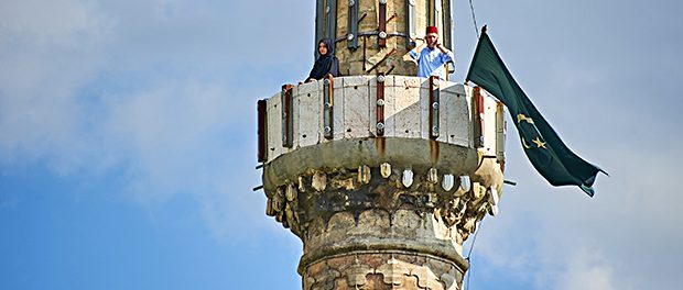 Bosnien-Minarett-Muezzin-Adhan-Gebetsruf-Islam in Europa