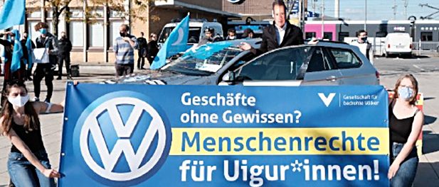 Volkswagen-Xinjiang-Wolfsburg-Proteste