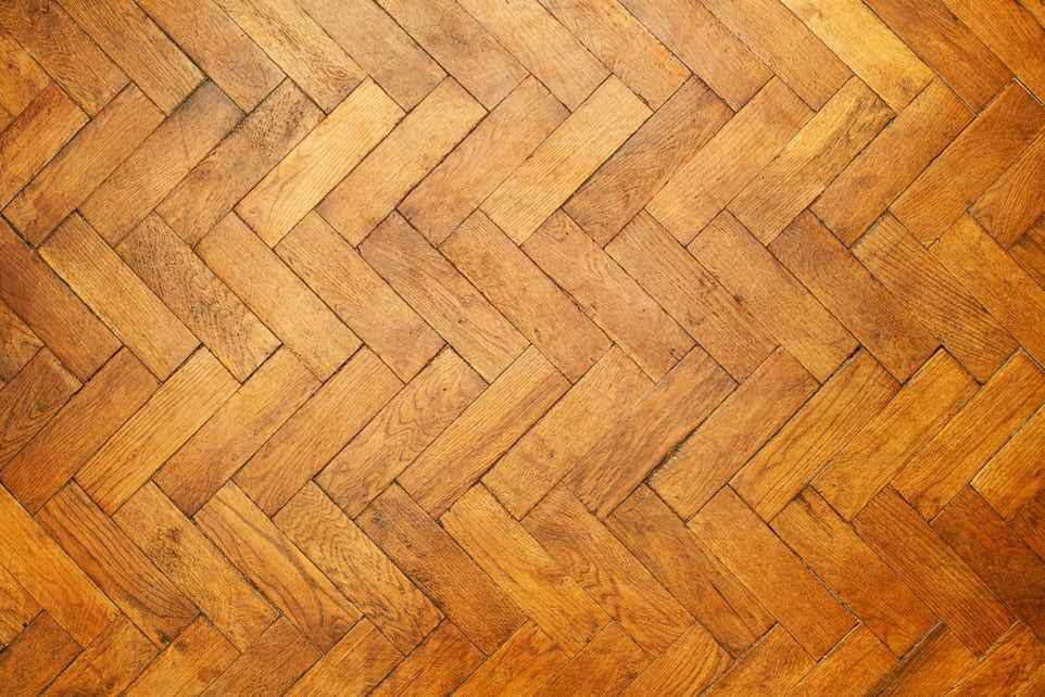 visgraatmotief vloer hout
