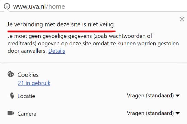 onveilige websites onveilige websites