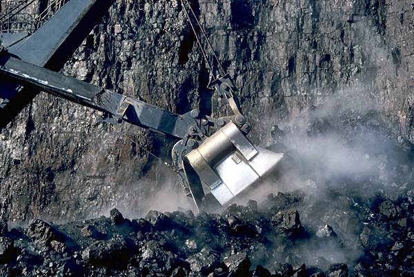 Power Shovel Mining Coal