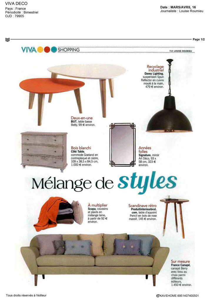 Viva Déco Kavehome