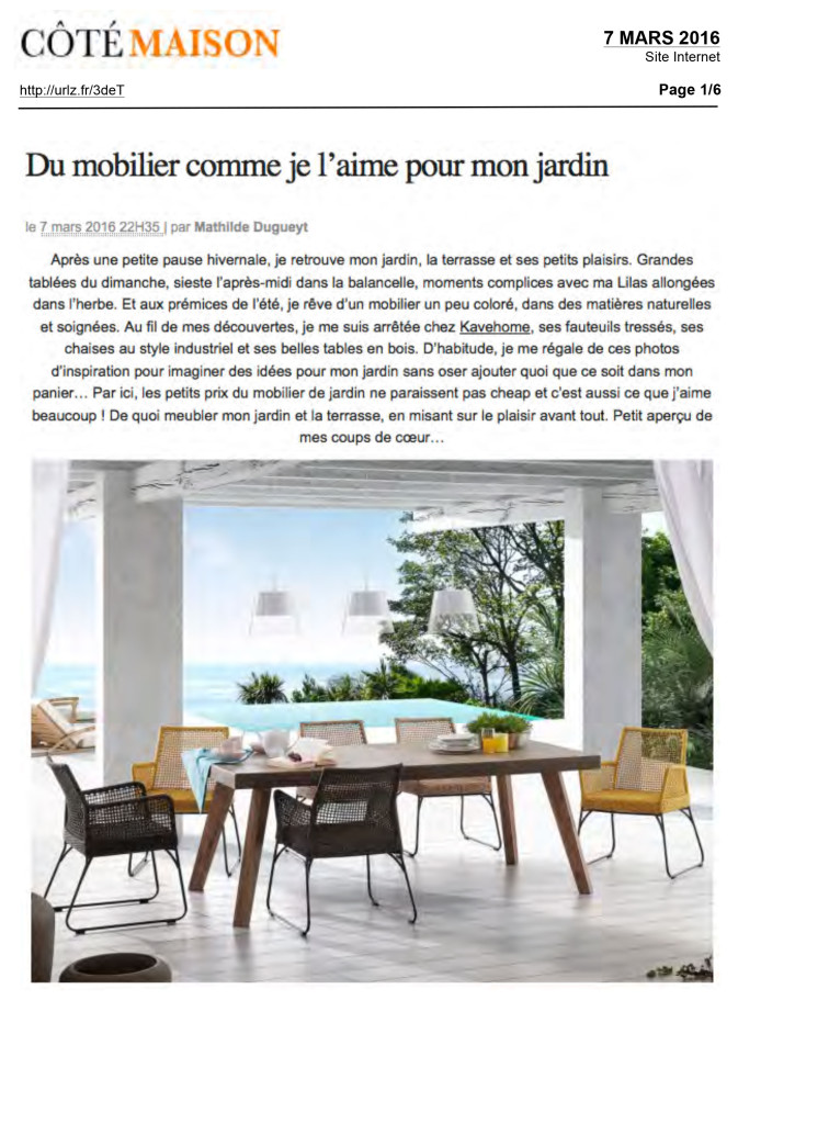 Côté Maison Kavehome