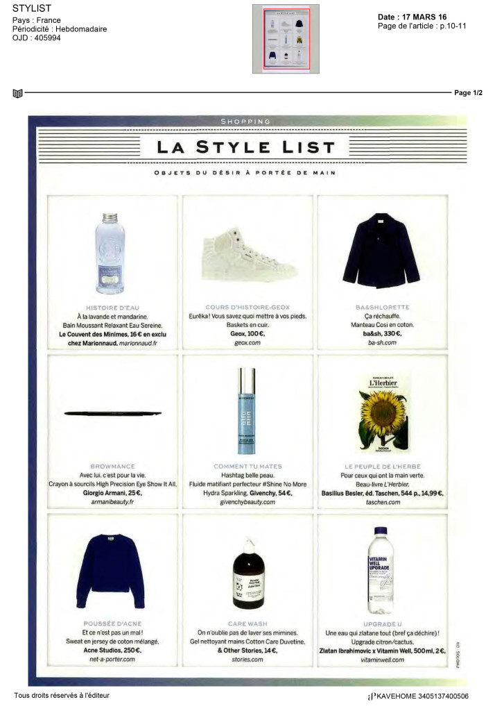 La Style List Kavehome