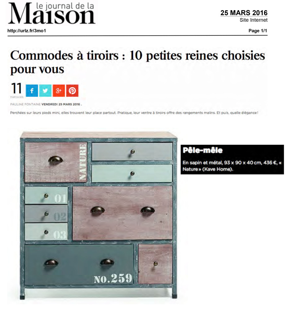 Le Journal de la Maison Kavehome