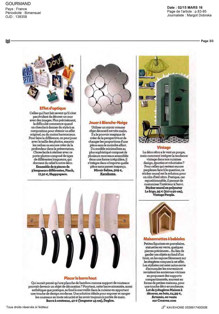 Gourmand Article Kavehome