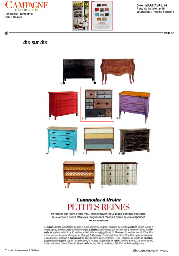 Campagne Décoration Kavehome
