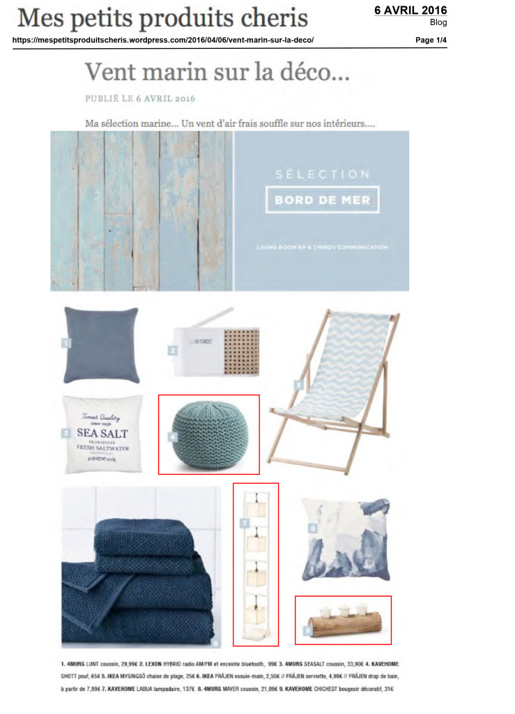 Mes petits produits cheris Kavehome