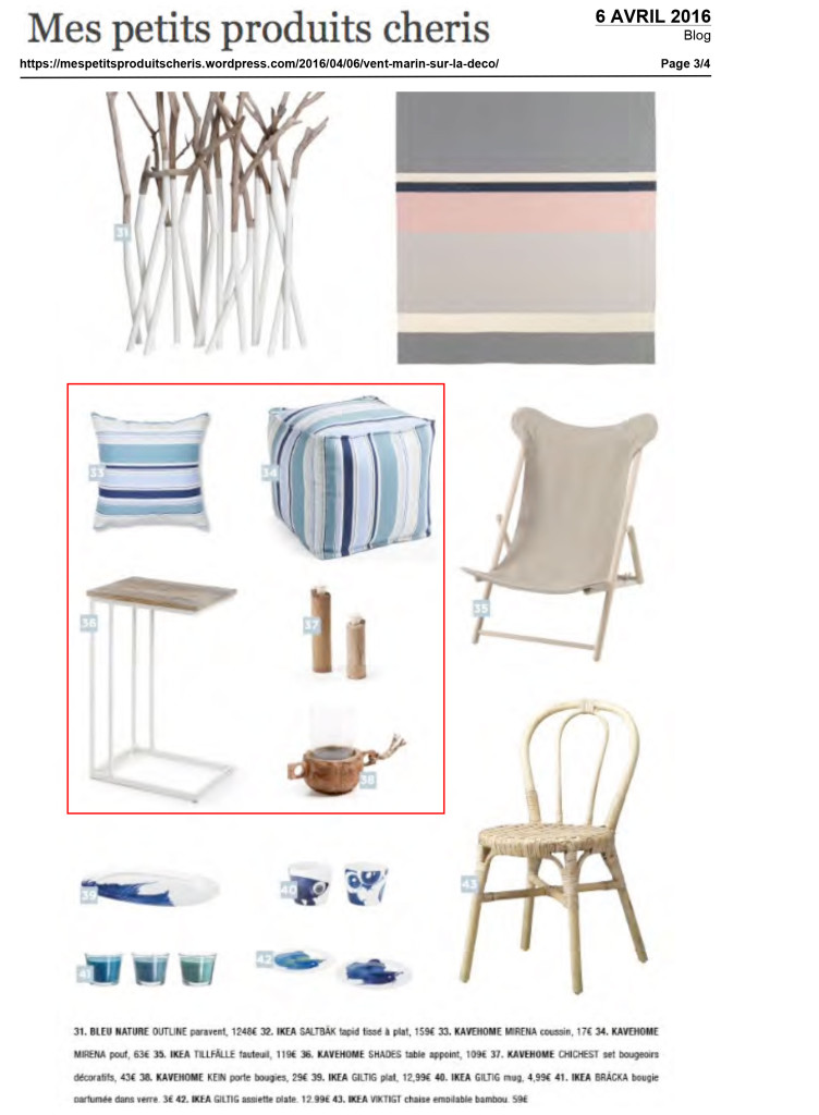 Mes petits produits cheris Kavehome