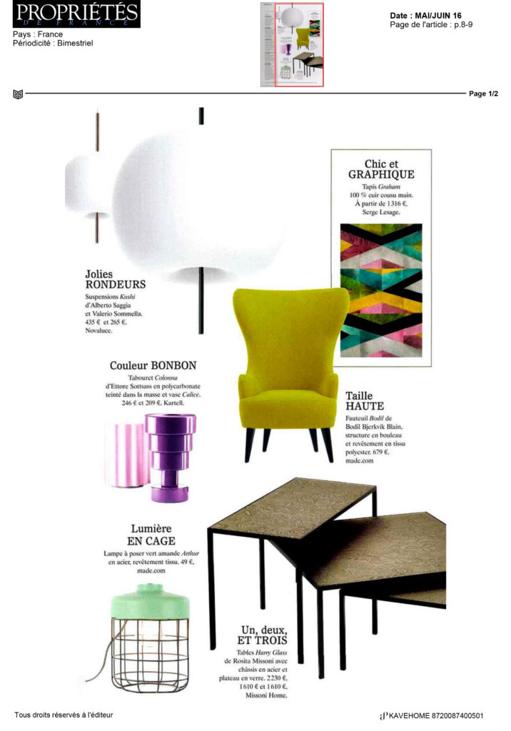 PROPRIETES DE FRANCE Kavehome