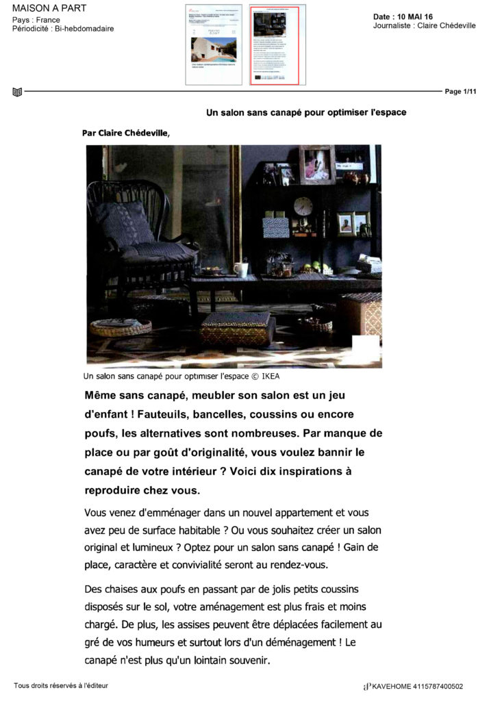 Maison à Part Kavehome