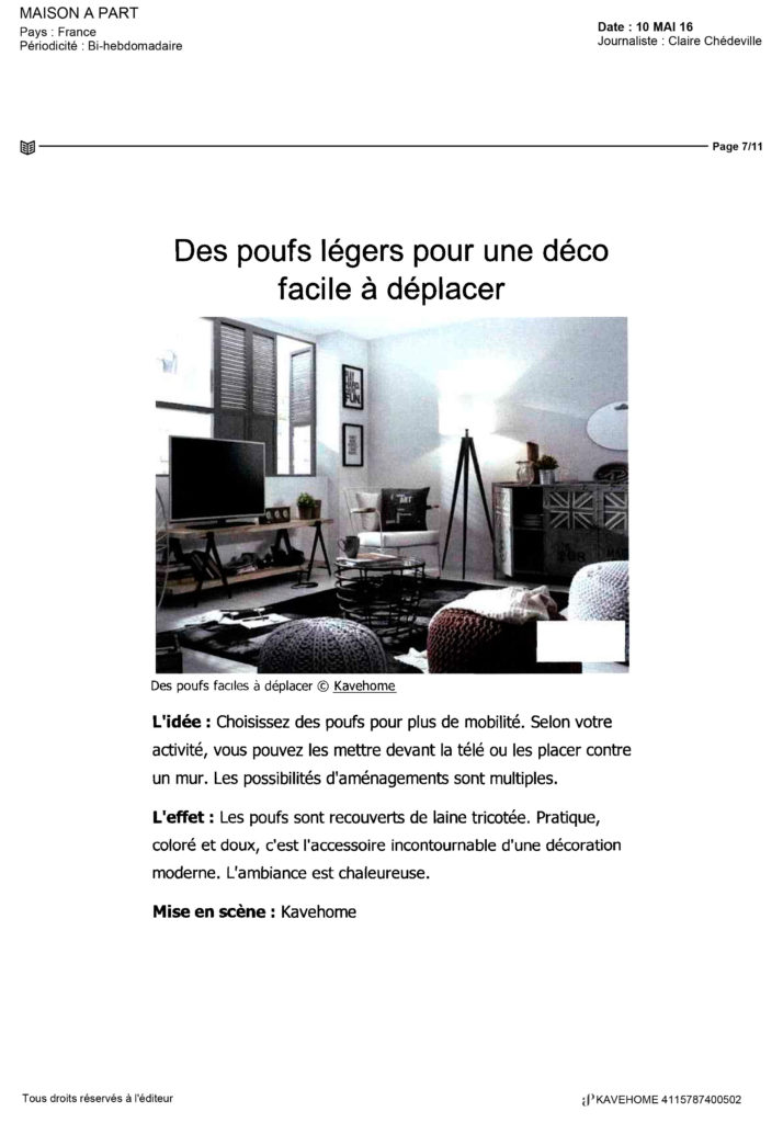 Maison à Part Kavehome