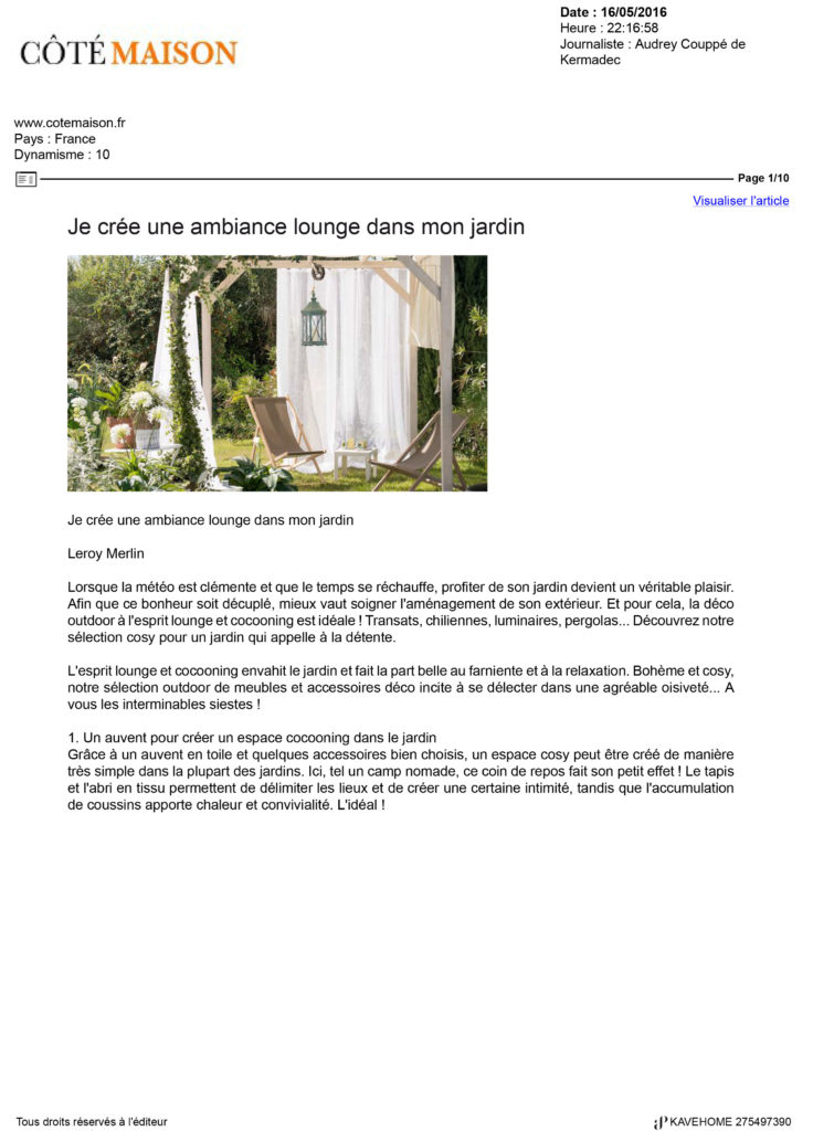 Côté Maison Kavehome