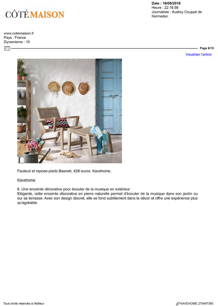 Côté Maison Kavehome