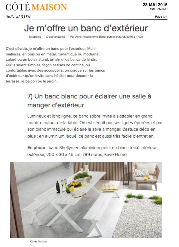 Côté Maison Kavehome