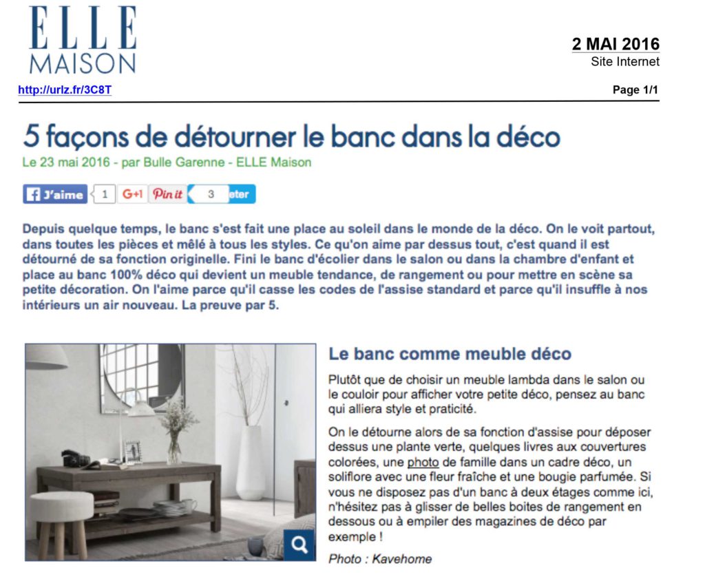 Elle Maison Kavehome