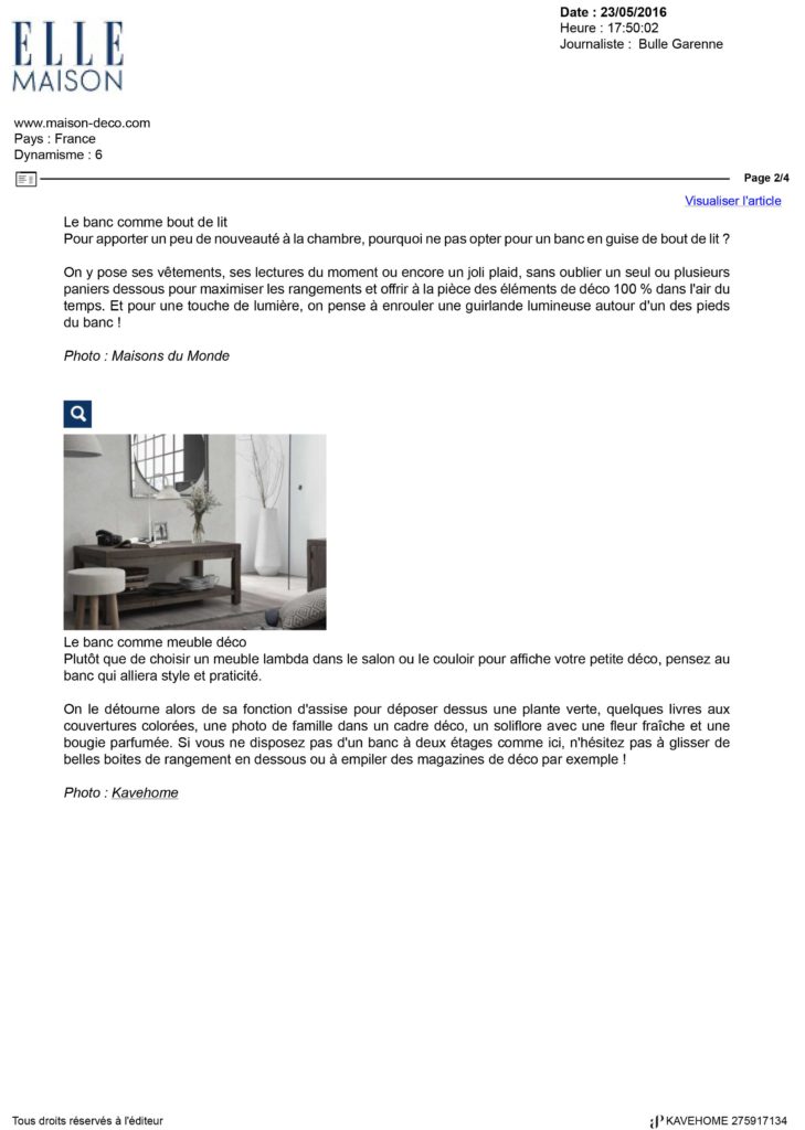 Elle Maison Kavehome