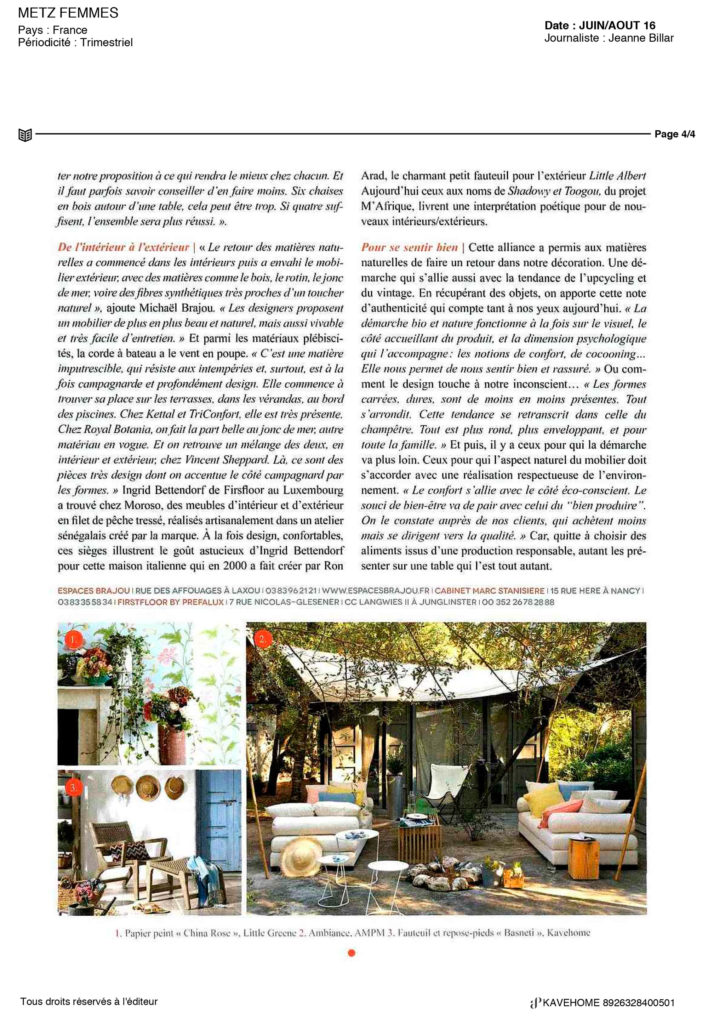 Metz Femmes Kavehome