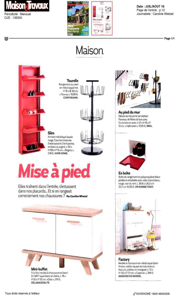 Kavehome dans MAISON & TRAVAUX