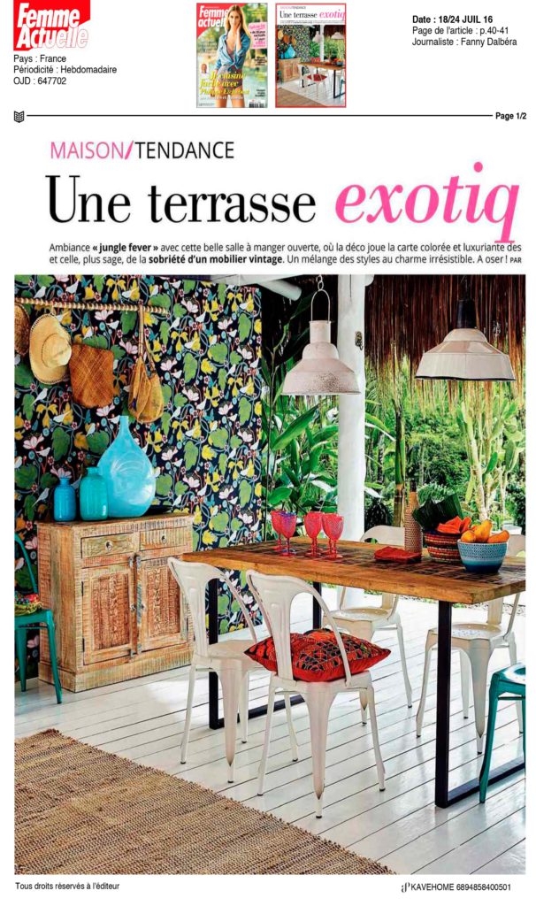 Kavehome dans FEMME ACTUELLE