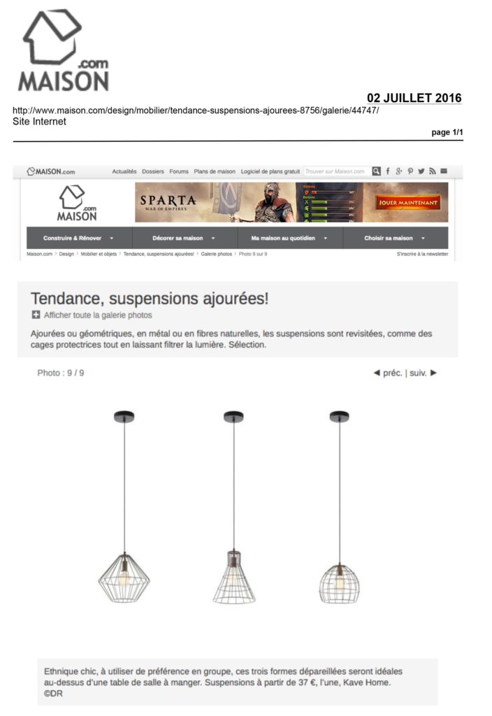 Kavehome dans MAISON.com