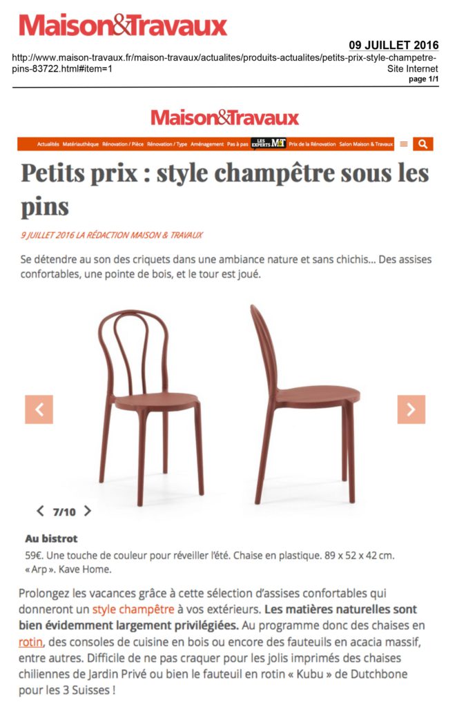 Kavehome dans MAISON & TRAVAUX