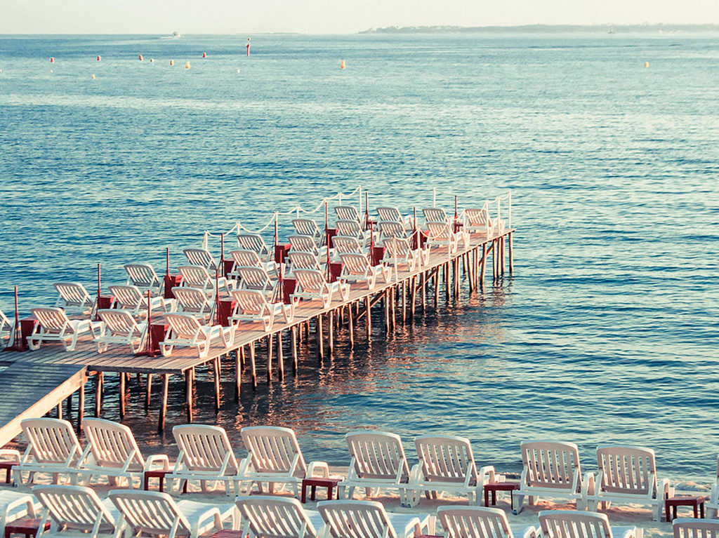 Le décor de la 70e édition du Festival de Cannes
