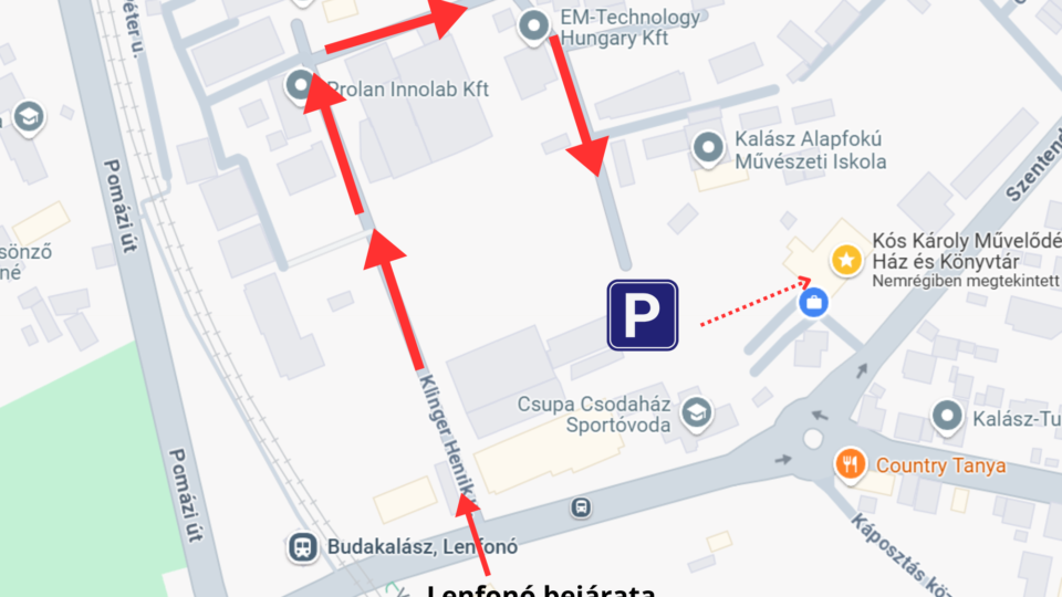 A művelődési ház parkolóját június 13. (péntek) estéstől lezárjuk a Kalászi Vigasság miatt
