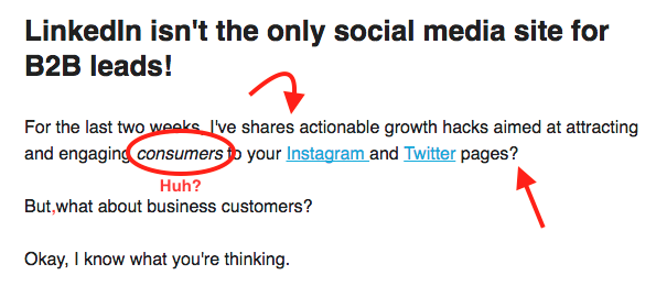 Typos in the Ladder Email Newsletter