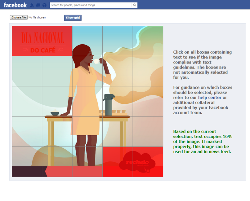 Facebook 20% Text Rule