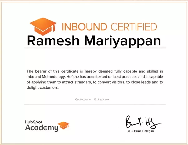 Huspot's Inbound Marketing Certification Program