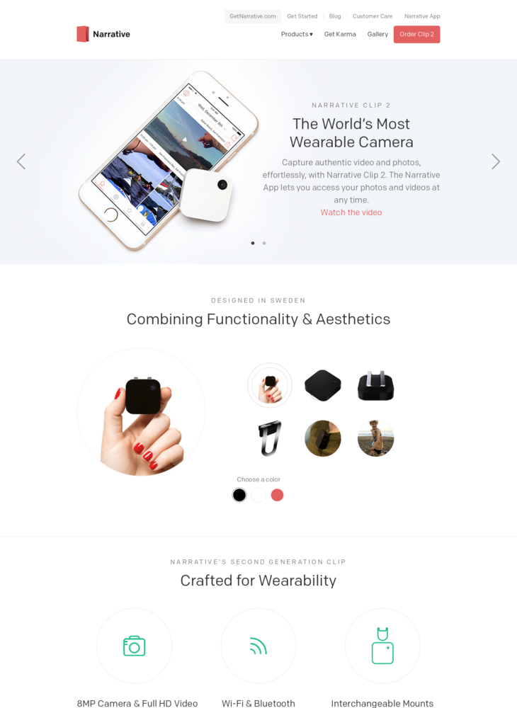 The World's Most Wearable HD Video Camera - Narrative Clip 2