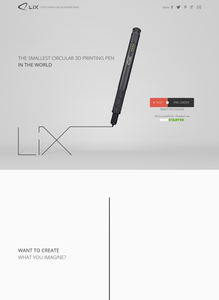 LIX - The Smallest Circular 3D Printing Pen in the World