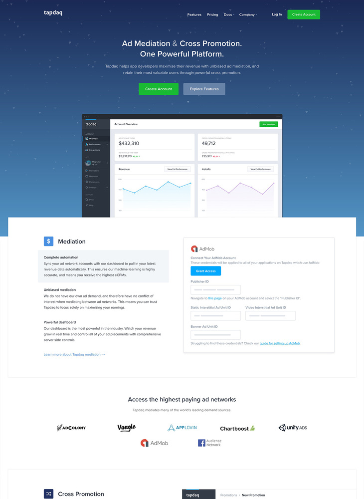 Tapdaq | Ad Mediation and Cross Promotion - One powerfull platform