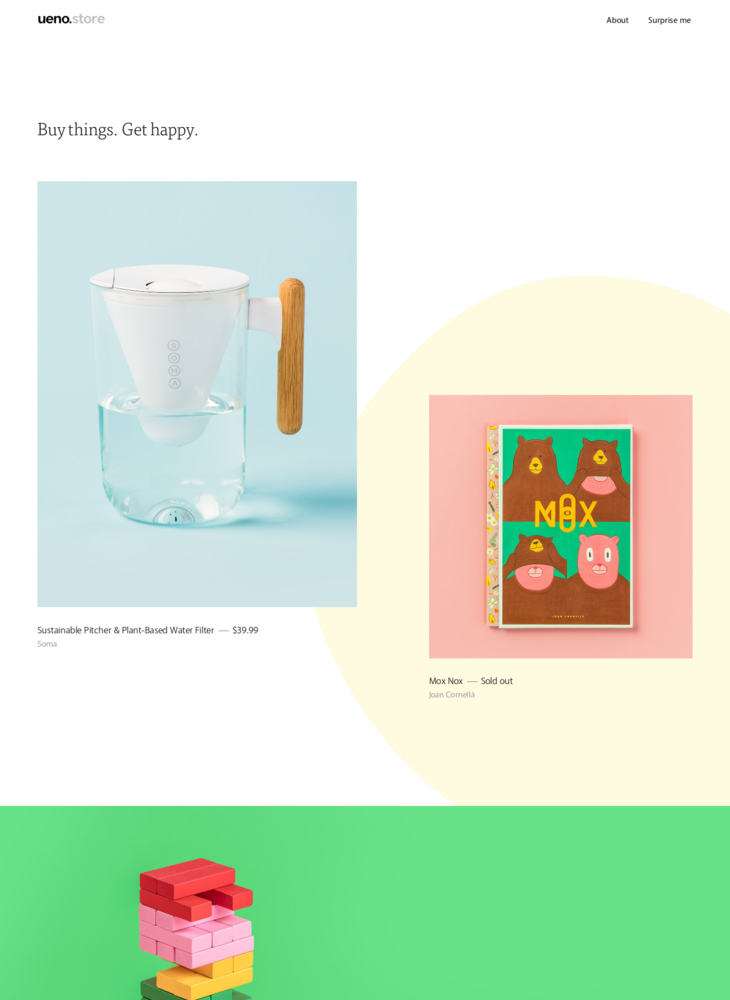 Buy things. Get happy. - ueno.store