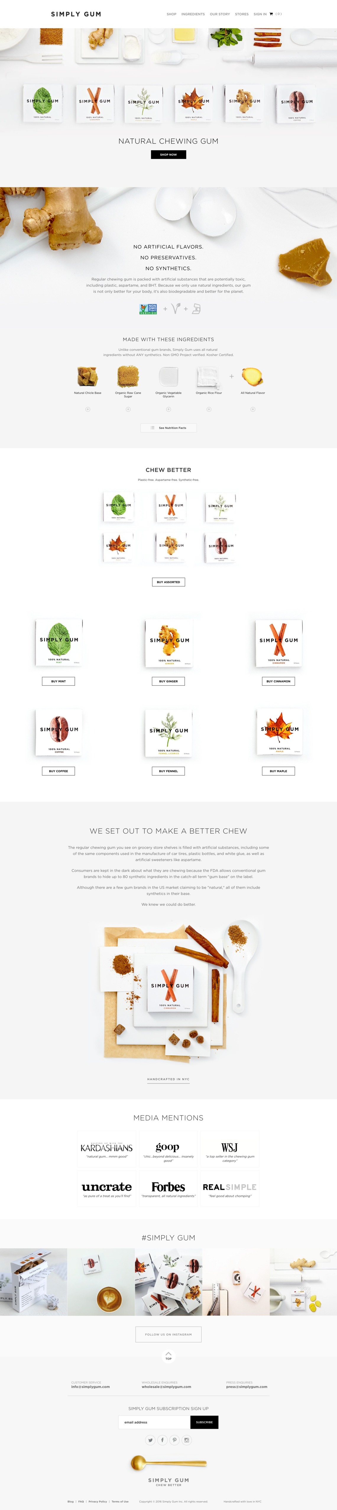             Simply Gum Natural Chewing Gum        