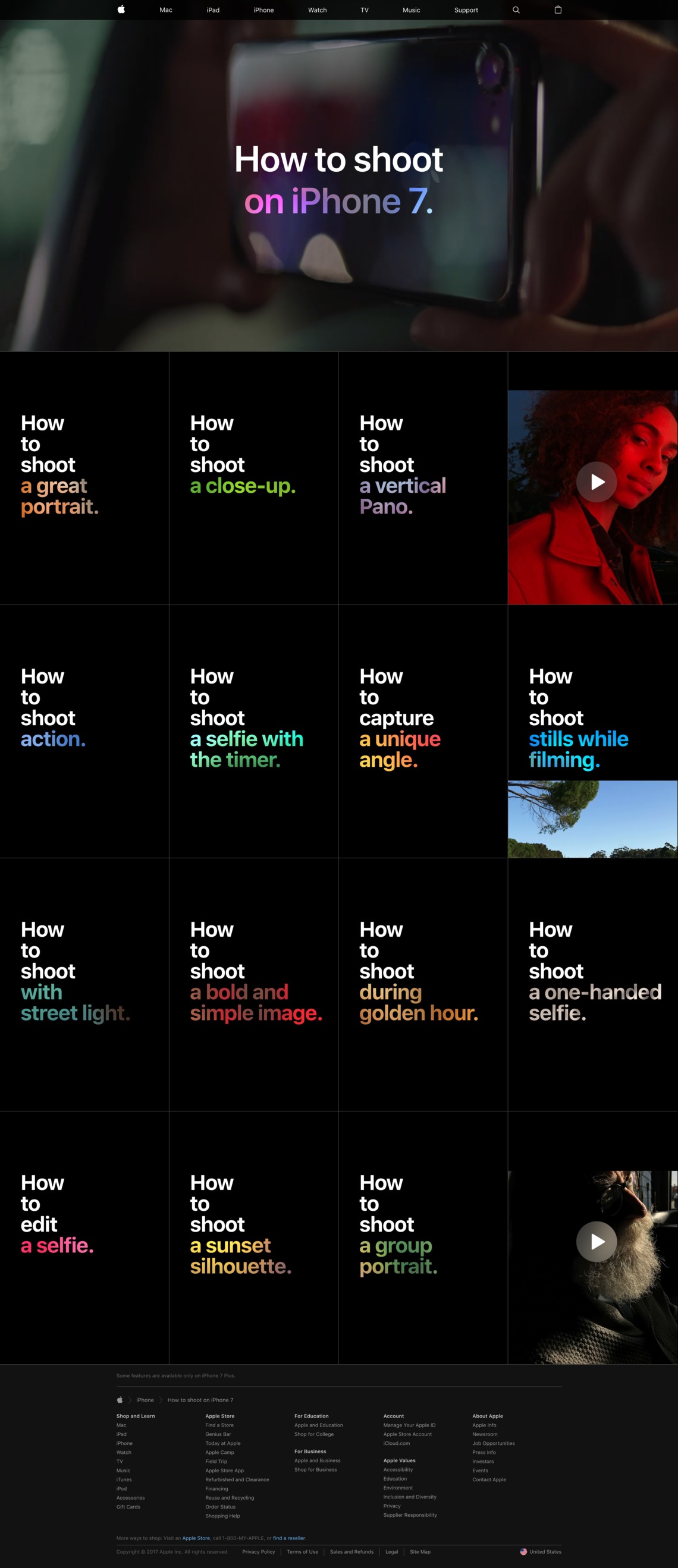 How to shoot on iPhone 7 - Photography - Apple