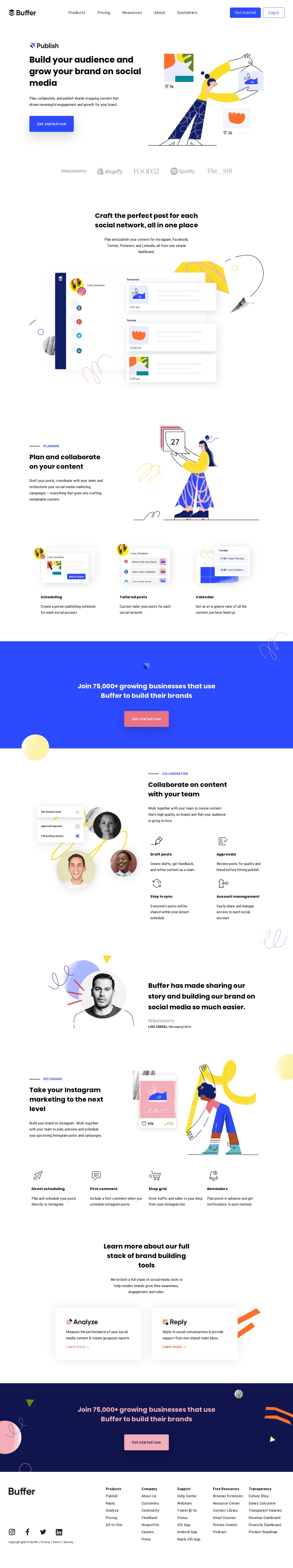 Buffer Land book The Finest Hand picked Website Inspirations