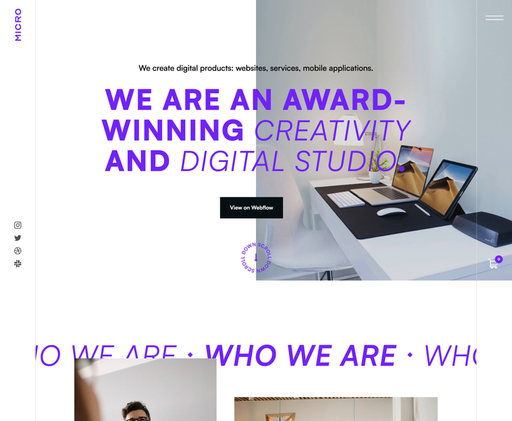Micro - Webflow Ecommerce Template